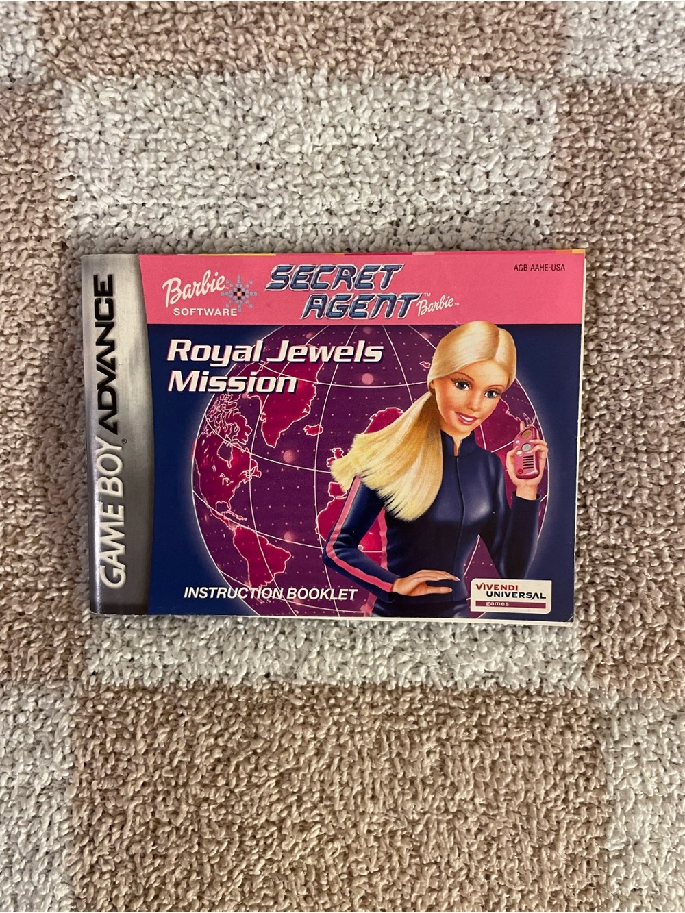 Gameboy Barbie Secret Agent Royal Jewels Mission instruction booklet manual